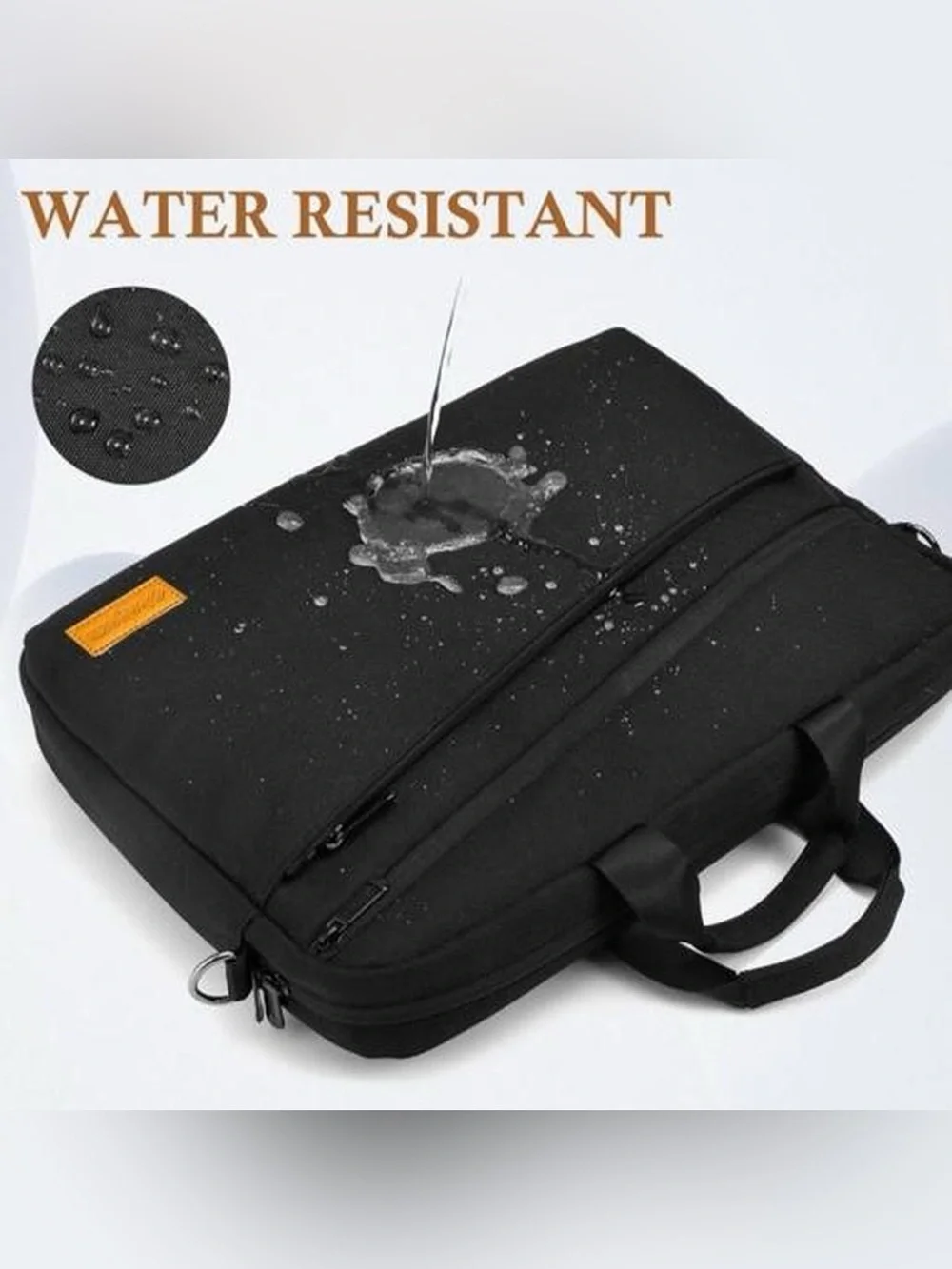 Black Men's Laptop Messenger Bag